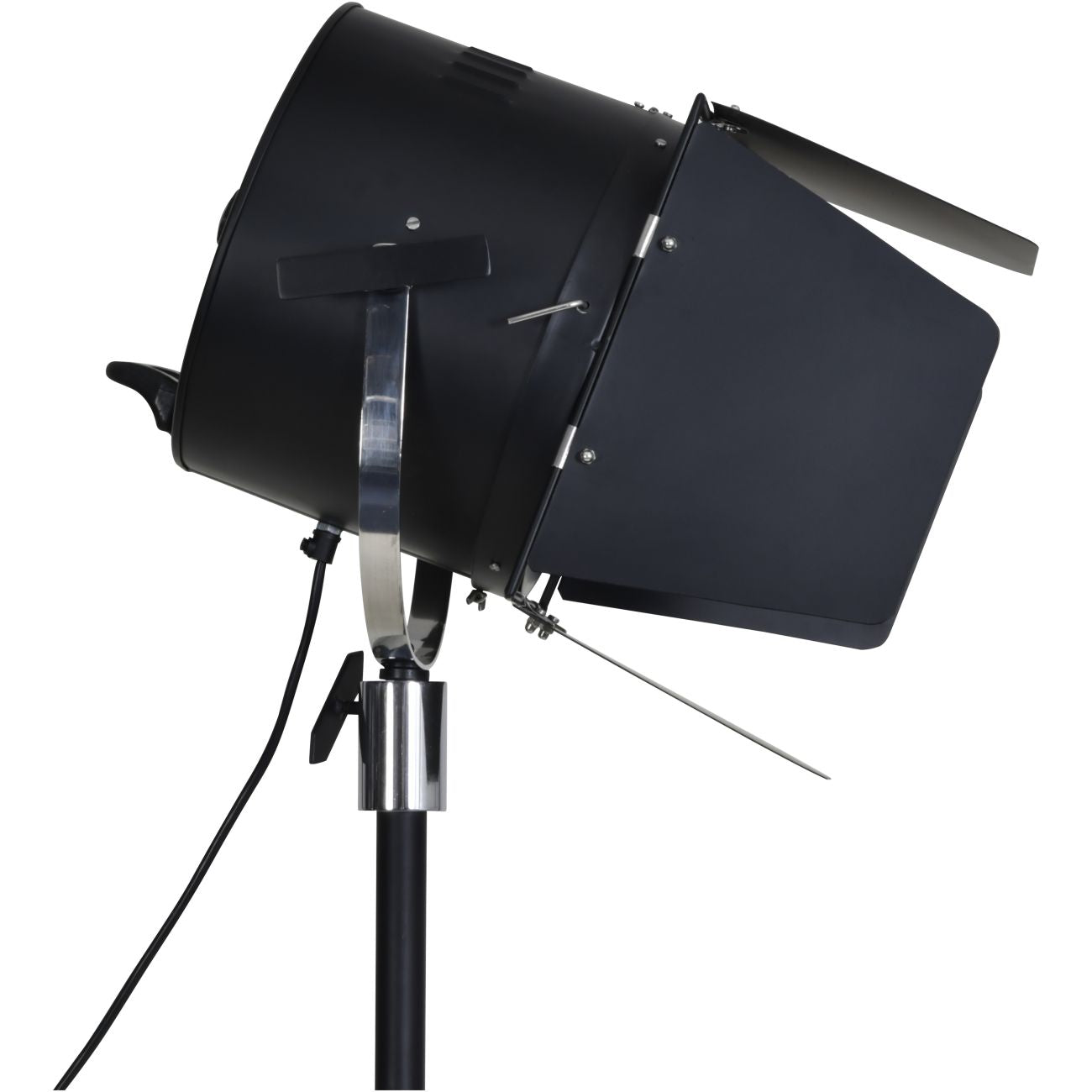 Clarky Black Hollywood Spotlight Floor Lamp
